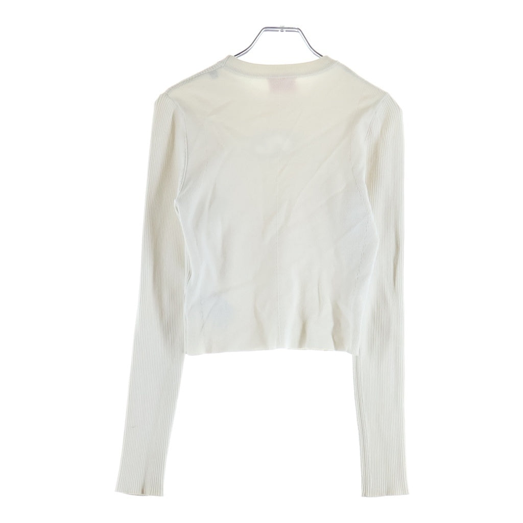 DIESEL(ディーゼル) M-Valary ロゴプレート ニットカットソー レディース ホワイト A12397 0DLAX