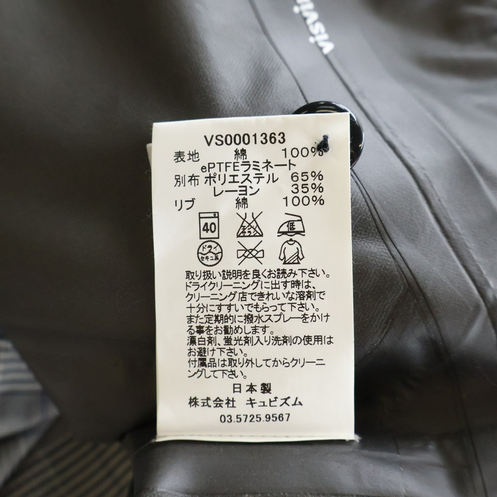 VISVIM(ヴィスヴィム) ×GORE-TEX ゴアテックス チェック柄 ジップアップジャケット ブルゾン グレー VS0001363
