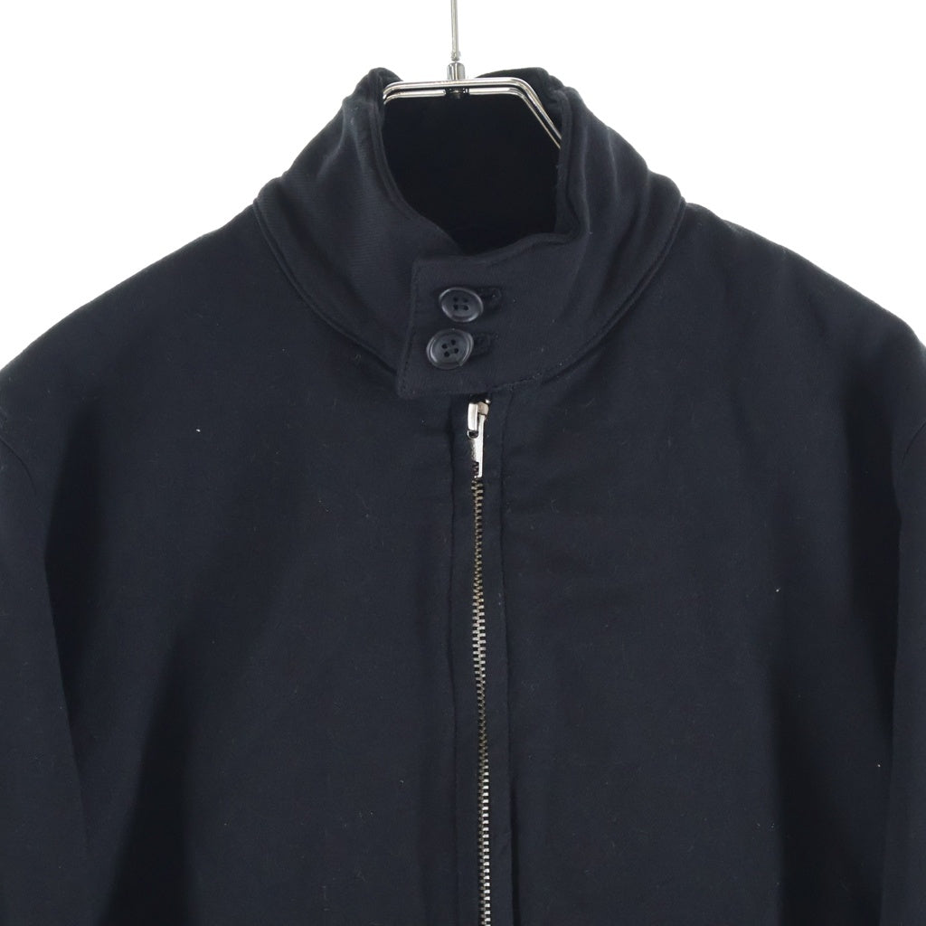 COMME des GARCONS HOMME(コムデギャルソンオム) 09AW Product Dyed Poly Fleece Swing Top 製品染め ポリ縮絨 スイングトップ ブルゾン ジャケット ブラック HD-J110
