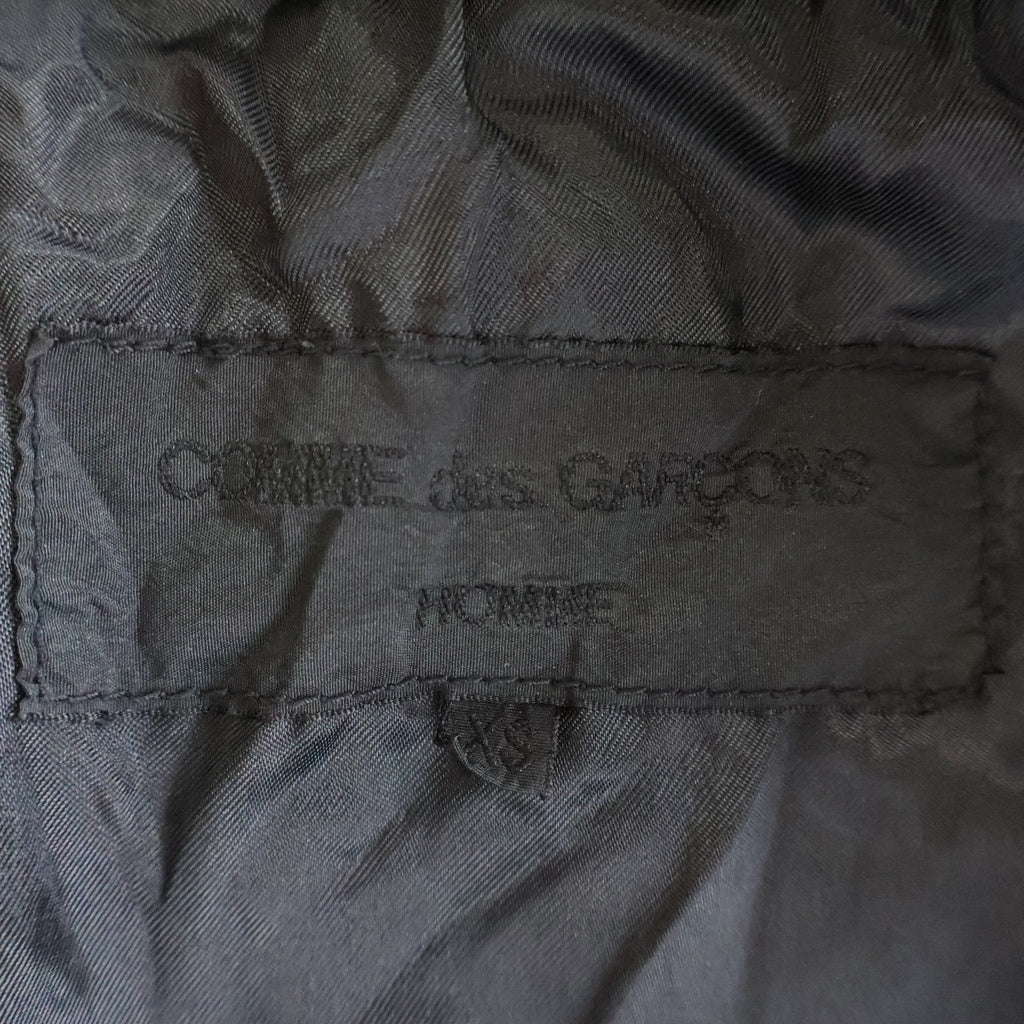COMME des GARCONS HOMME(コムデギャルソンオム) 09AW Product Dyed Poly Fleece Swing Top 製品染め ポリ縮絨 スイングトップ ブルゾン ジャケット ブラック HD-J110