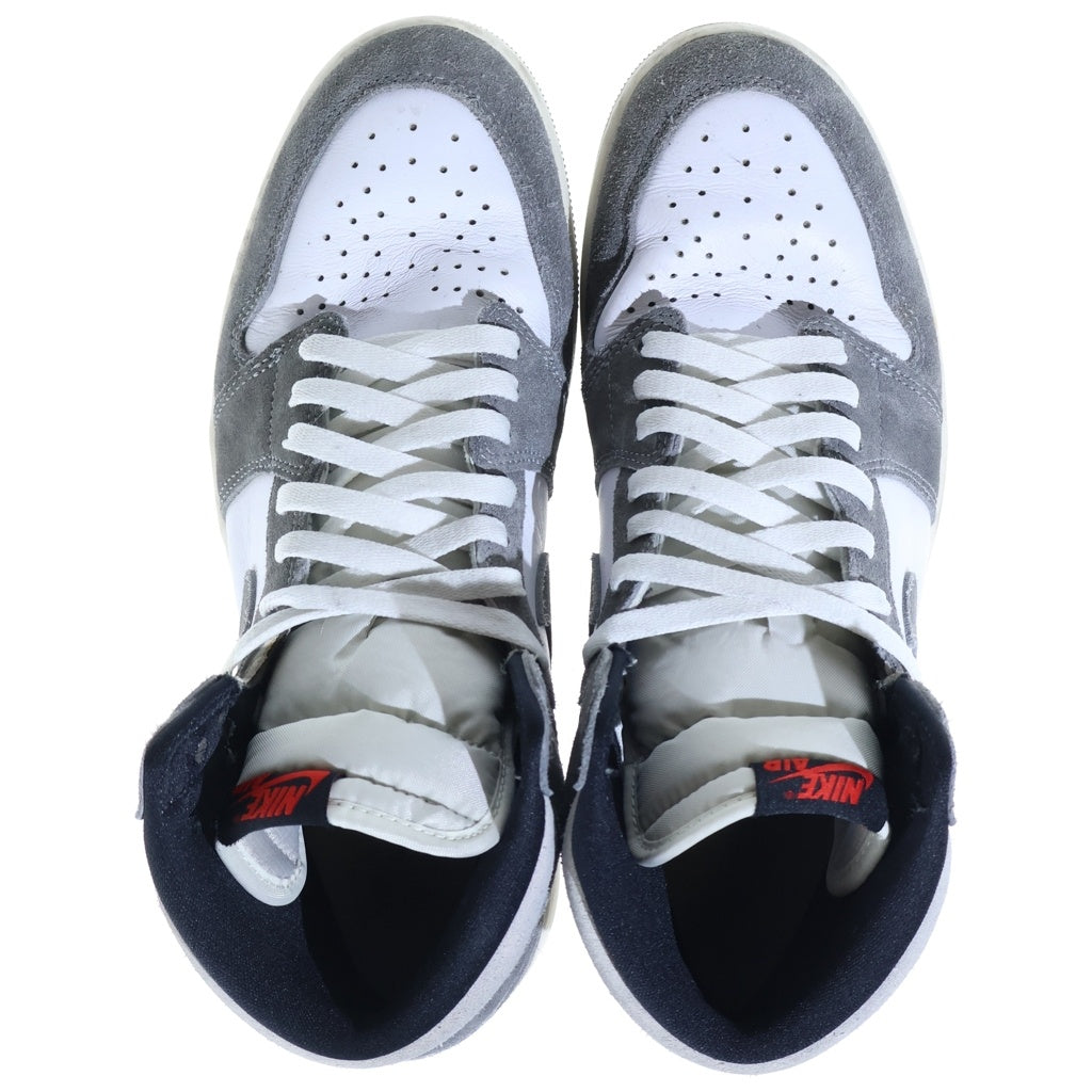 NIKE(ナイキ) Air Jordan 1 Retro High Black and Smoke Grey エアジョーダン1 レトロ OG ブラック アンド スモークグレー ハイカットスニーカー US11/29cm DZ5485-051