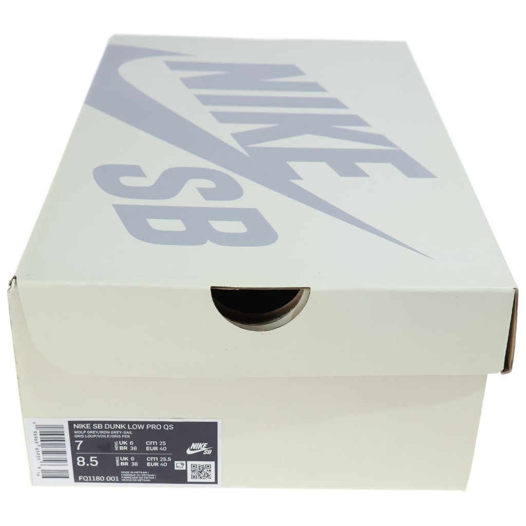 NIKE SB(ナイキエスビー) ×Yuto Horigome Dunk Low Pro Wolf Grey 堀米雄斗 ダンク プロ QS ウルフグレー ローカットスニーカー US7/25cm FQ1180-001
