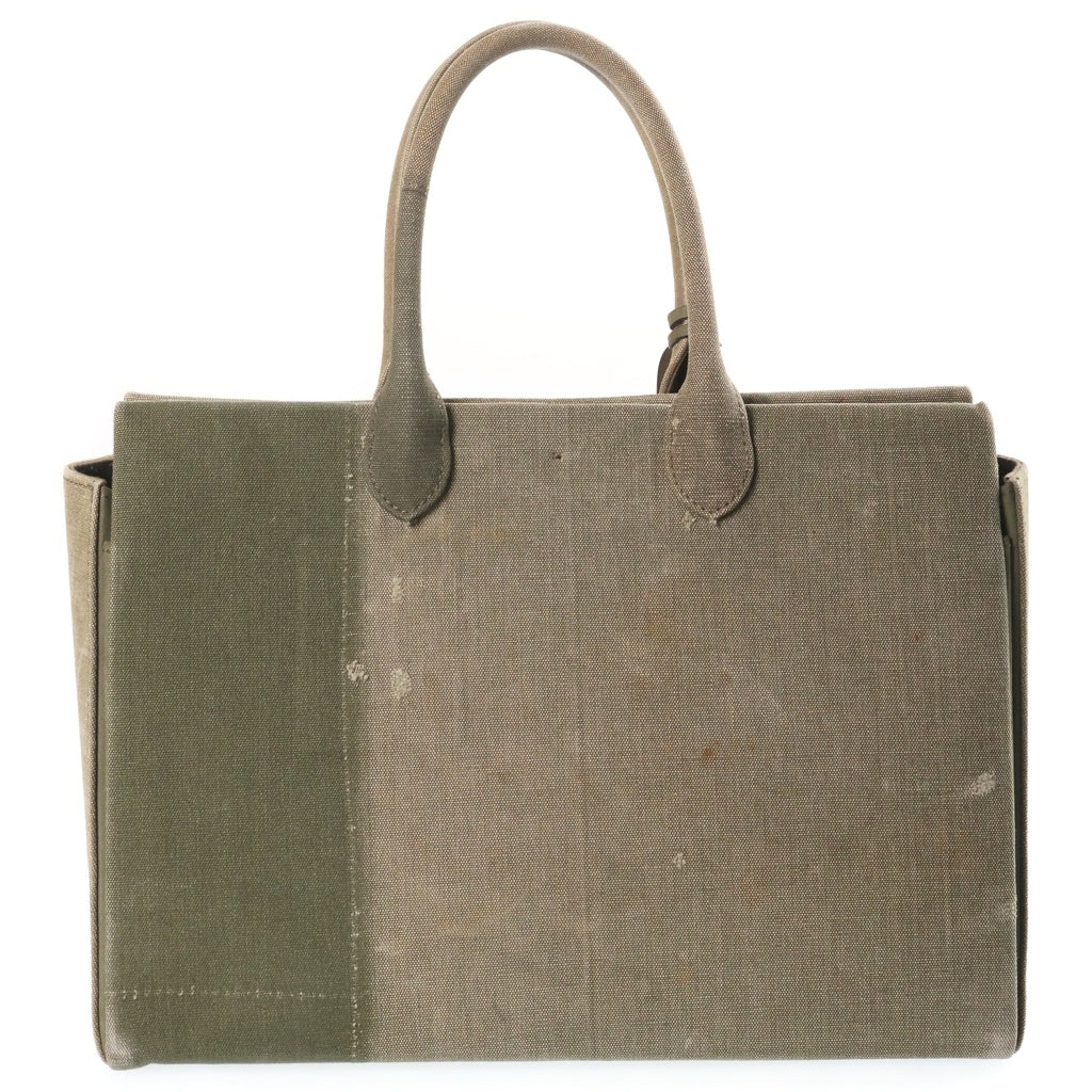READY MADE(レディメイド) SHOPPING BAG 35 フロントロゴ ショッピング トートバッグ カーキ レディース