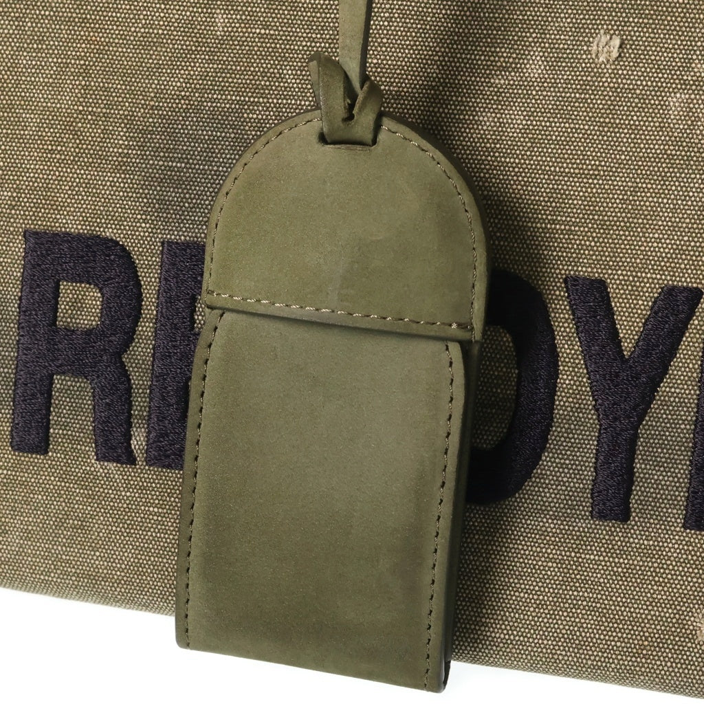 READY MADE(レディメイド) SHOPPING BAG 35 フロントロゴ ショッピング トートバッグ カーキ レディース