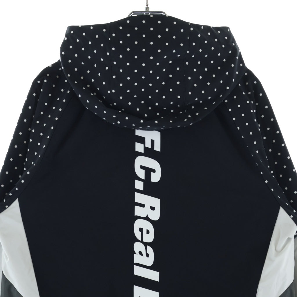 F.C.R.B./F.C.Real Bristol/FCRB(エフシーアールビー/エフシーレアルブリストル) 21SS MULTI PATTERN JACKET マルチパターン ジップアップジャケット ブラック FCRB-210010