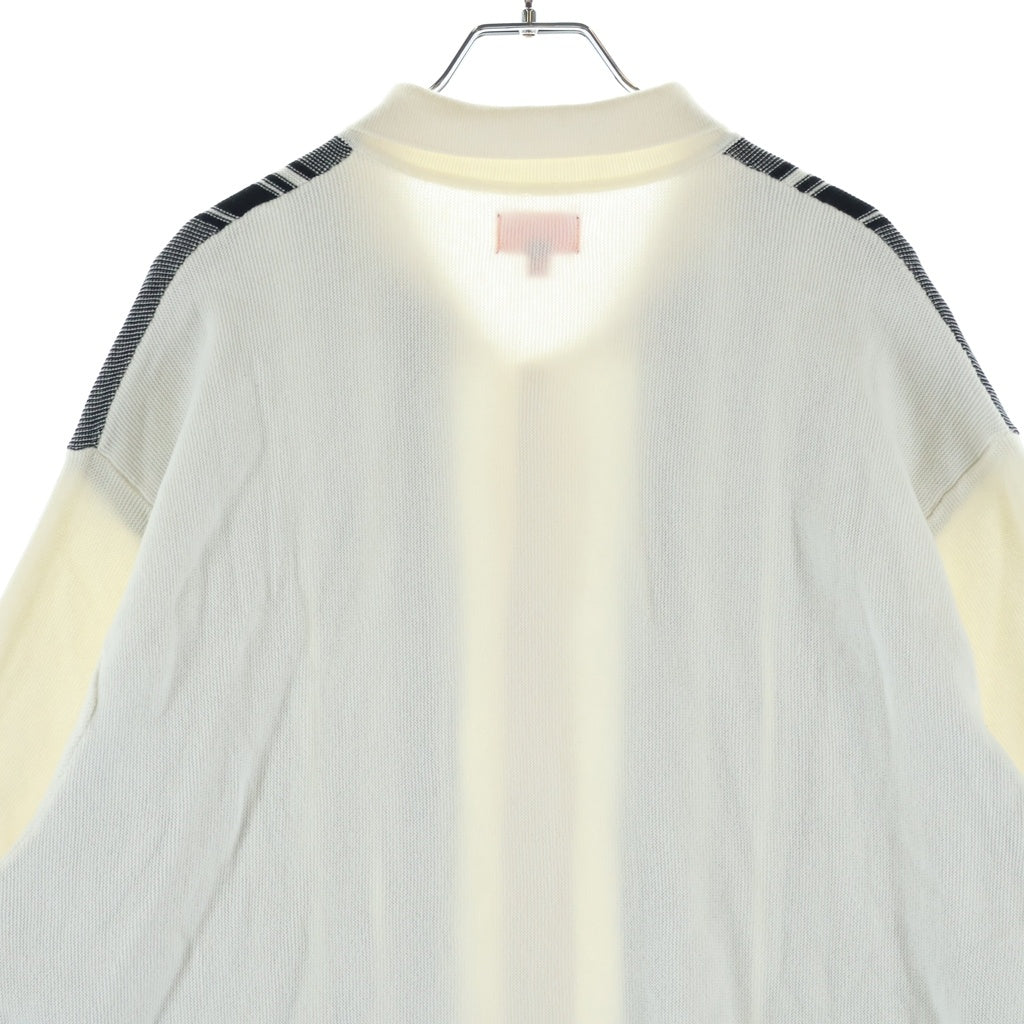 SUPREME(シュプリーム) 22SS Stripe Button Up Polo ストライプ ボタンアップ ニットポロシャツ ホワイト