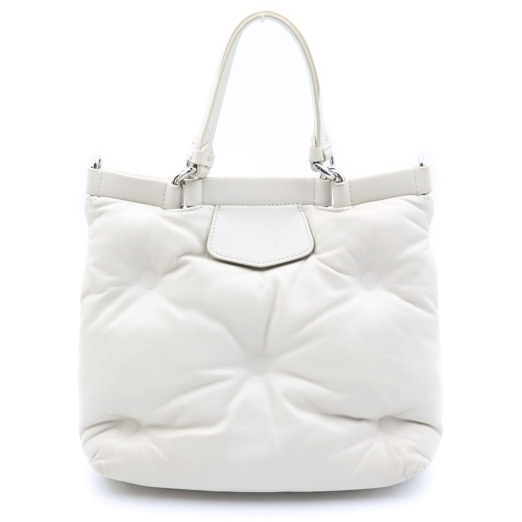 Maison Margiela(メゾンマルジェラ) GLAM SLAM SHOPPING グラムスラム ショッピング ラムレザー ハンドショルダーバッグ アイボリー S56WD0133 P4300 レディース