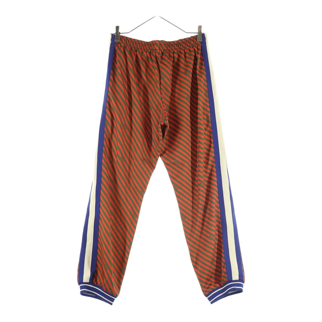 GUCCI(グッチ) 19AW Stripe Jogging Pants ロゴストライプ サイドライン トラックパンツ マルチカラー 575776-XJBBG
