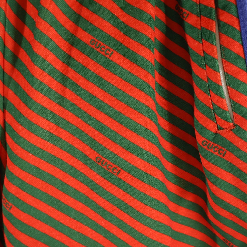 GUCCI(グッチ) 19AW Stripe Jogging Pants ロゴストライプ サイドライン トラックパンツ マルチカラー 575776-XJBBG