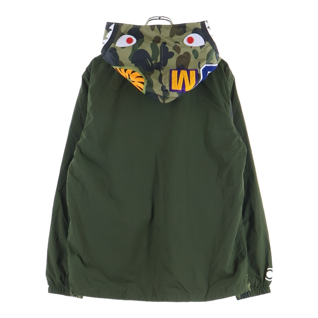 A BATHING APE(アベイシングエイプ) 1st Camo Shark フーデッド ナイロンジャケット グリーン 001LJK701012M