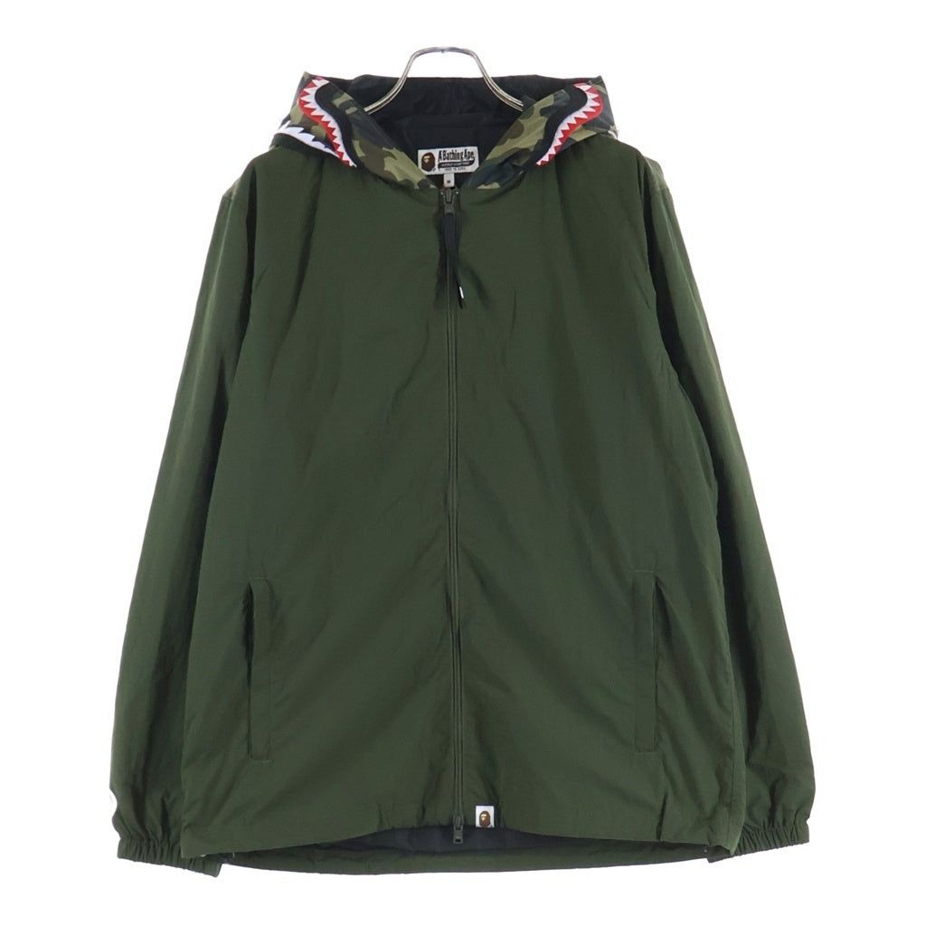 A BATHING APE(アベイシングエイプ) 1st Camo Shark フーデッド ナイロンジャケット グリーン 001LJK701012M