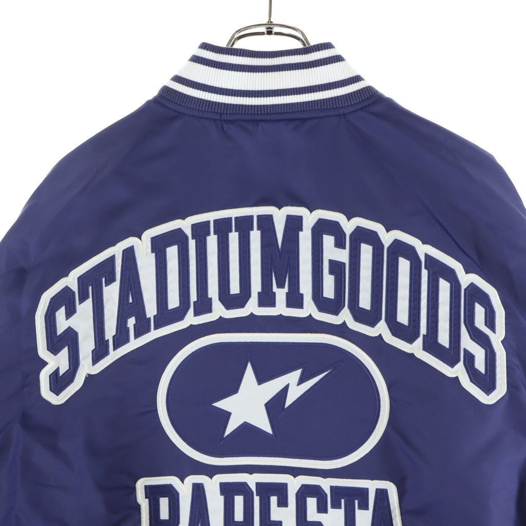 A BATHING APE(アベイシングエイプ) X STADIUM GOODS VARSITY JACKET スタジアムジャケット パープル 001HJJ231901C