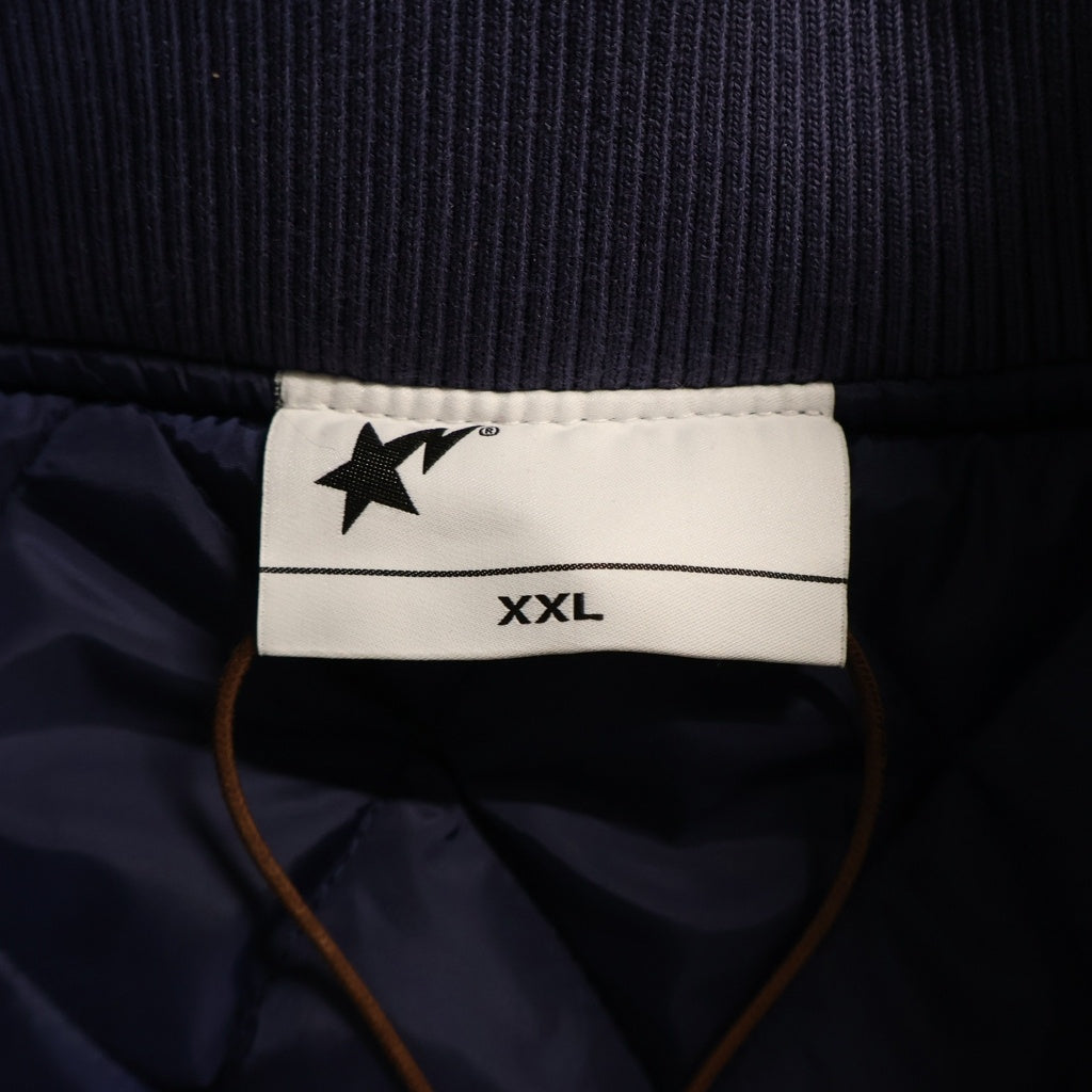 A BATHING APE(アベイシングエイプ) X STADIUM GOODS VARSITY JACKET スタジアムジャケット パープル 001HJJ231901C