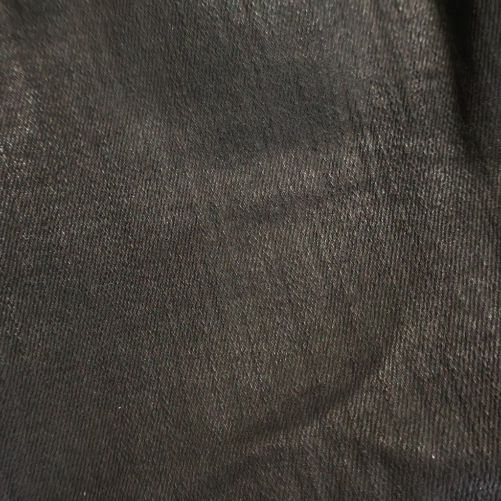Rick Owens DRKSHDW(リックオウエンス ダークシャドウ) FOG BOXERS フォグ ボクサーズ ワックス加工ドローストリングデニムショートパンツ レディース ブラック DS02E7319-SBW