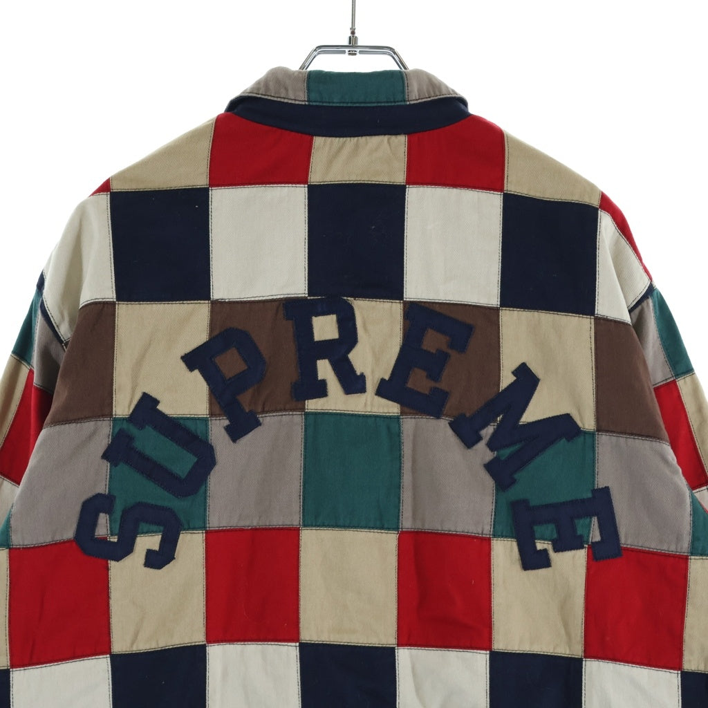 SUPREME(シュプリーム) 19SS Patchwork Harrington Jacket パッチワーク ハリントン ジップアップジャケット マルチカラー