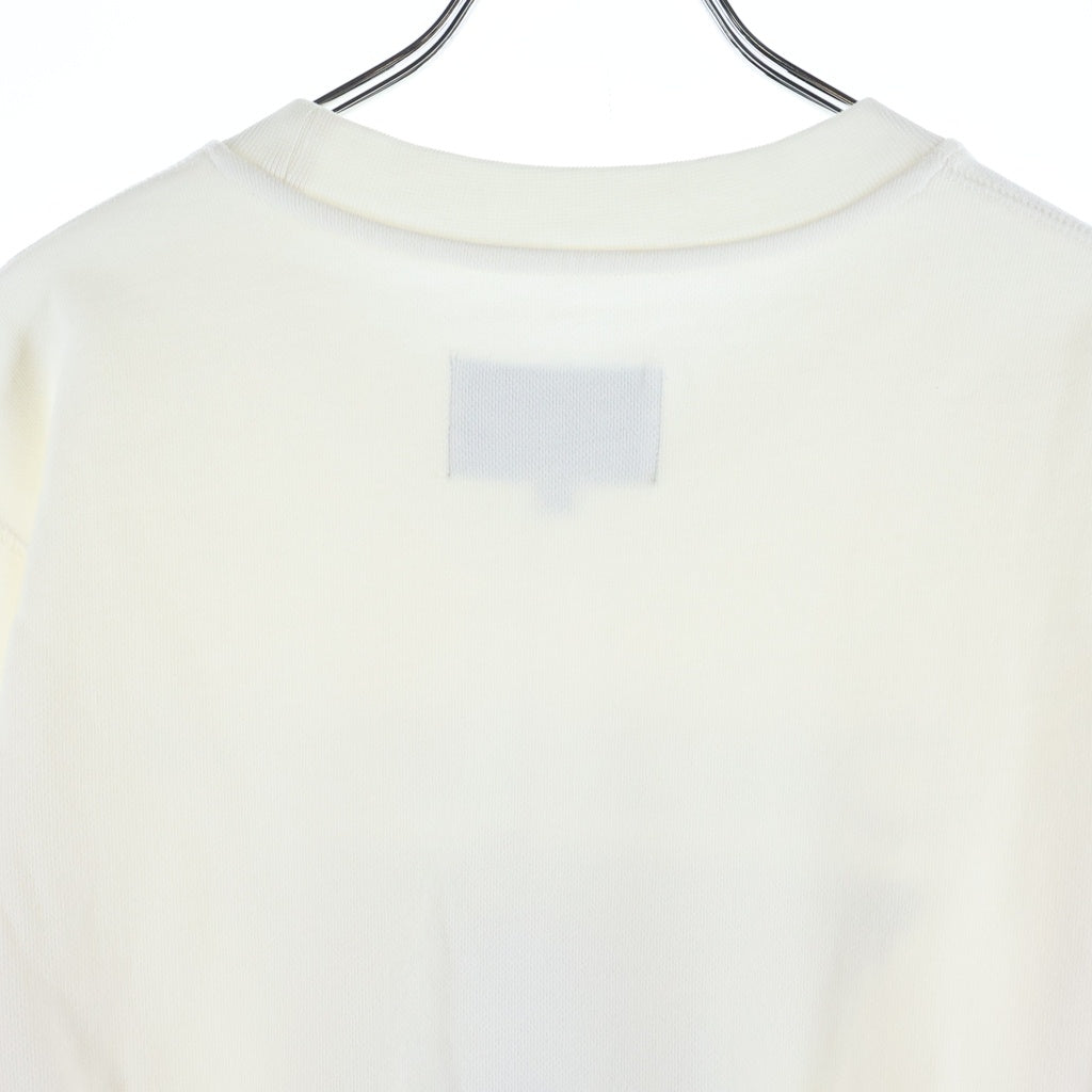 CASABLANCA(カサブランカ) 22SS Tennis Club Sweatshirt フロントプリント クルーネック長袖スウェットトレーナー ホワイト MS22-JTP-001