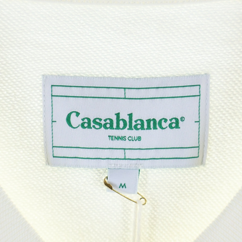 CASABLANCA(カサブランカ) 22SS Tennis Club Sweatshirt フロントプリント クルーネック長袖スウェットトレーナー ホワイト MS22-JTP-001