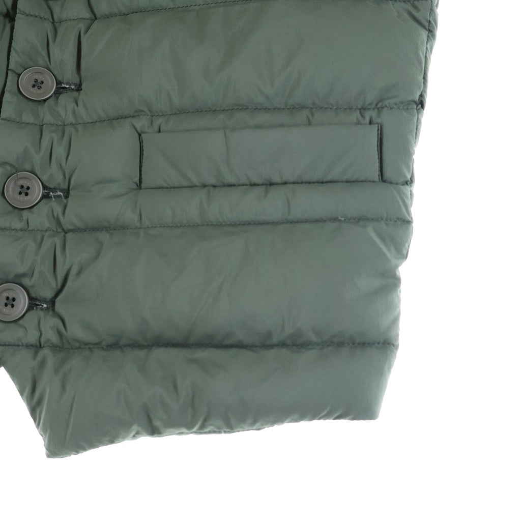HERNO(ヘルノ) LEGEND IL GILET ボーダーキルティングダウンベスト カーキ P1002ULE-19288-7900