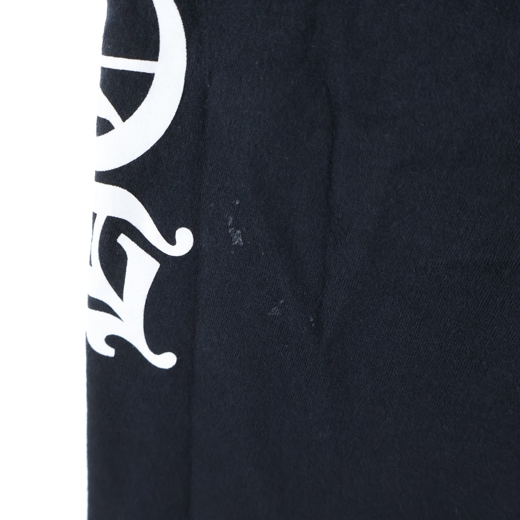 CHROME HEARTS(クロムハーツ) CH NECK LOGO L/S TEE ネックロゴ 袖ロゴプリント クルーネック長袖Tシャツカットソー ブラック