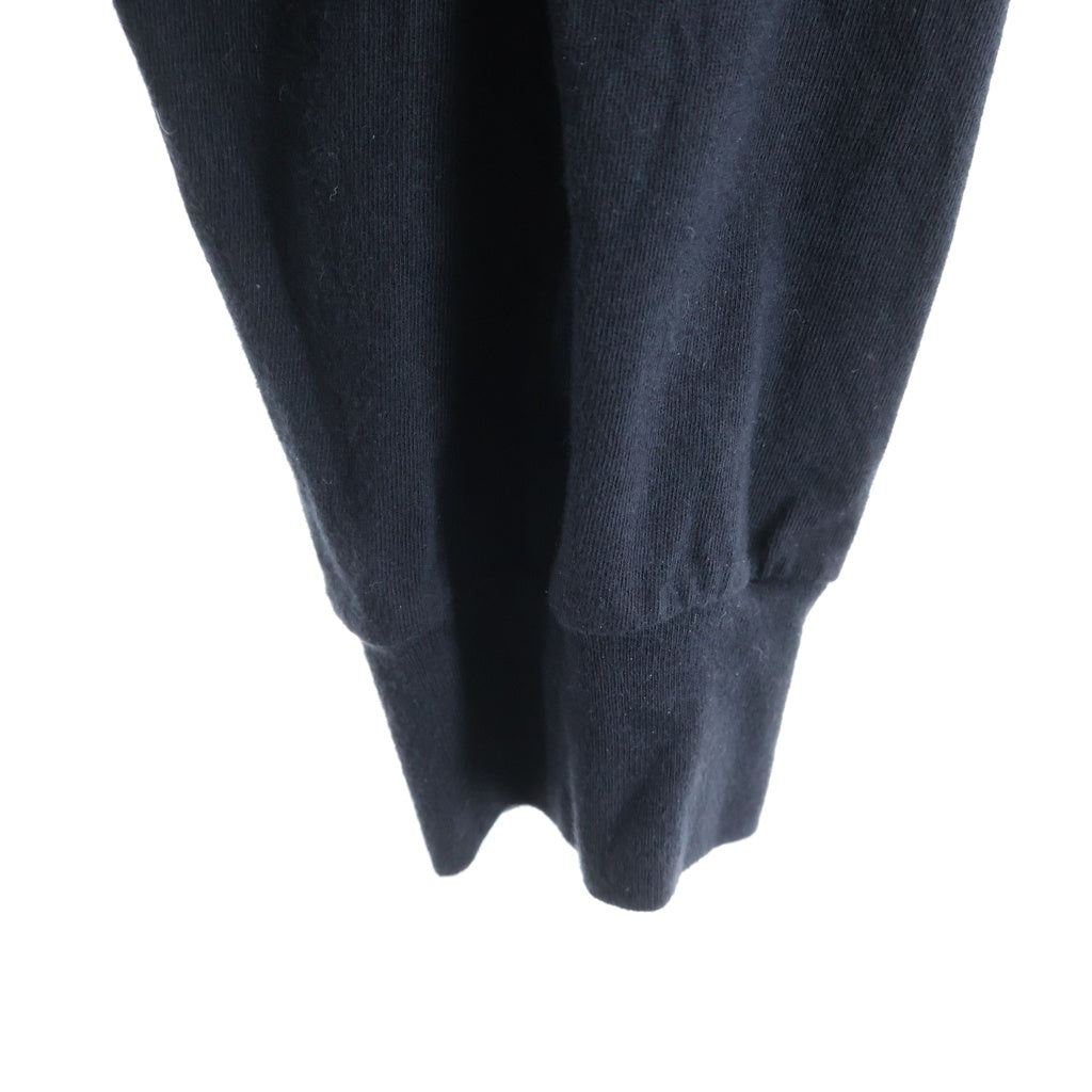 CHROME HEARTS(クロムハーツ) FLRL CRS HORSESHOE L/S TEE アームフローラルプリント バックホースシュー クルーネック長袖Tシャツカットソー ブラック
