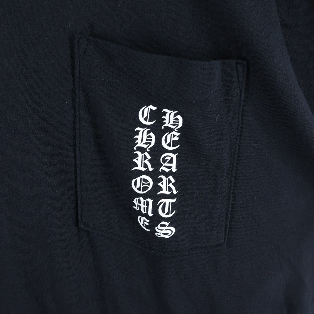 CHROME HEARTS(クロムハーツ) Osaka Back Scroll Label Logo S/S Tee 大阪限定 バックスクロールラベルプリント クルーネック半袖Tシャツカットソー ブラック
