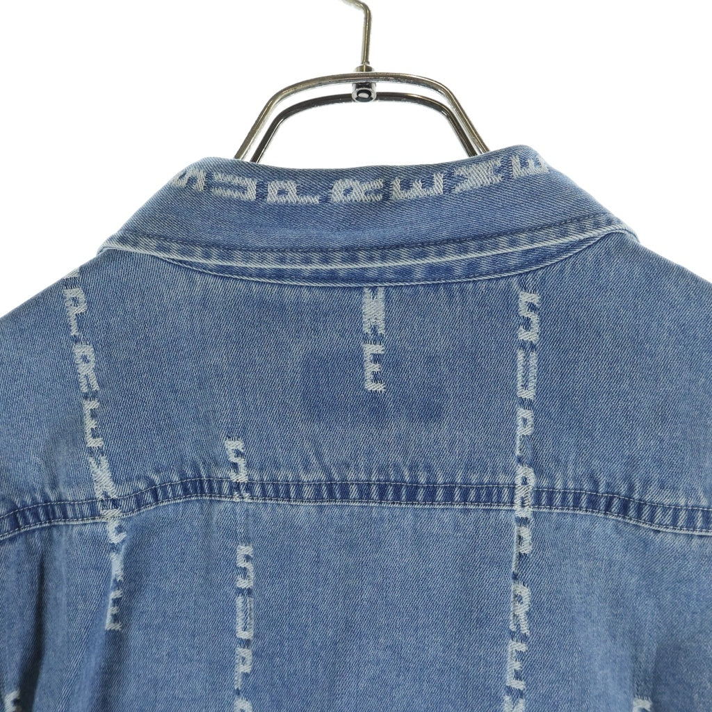SUPREME(シュプリーム) 20AW Logo Stripe Jacquard Denim Shirt ロゴストライプ 長袖ジャガードデニムシャツ インディゴ