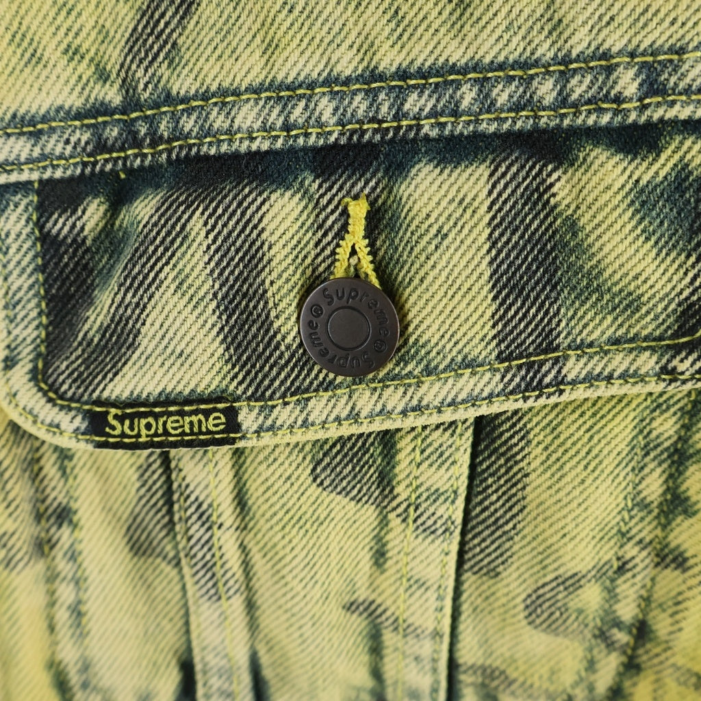 SUPREME(シュプリーム) 20AW Black Ark Denim Trucker Jacket 総柄 長袖デニムトラッカージャケット イエロー