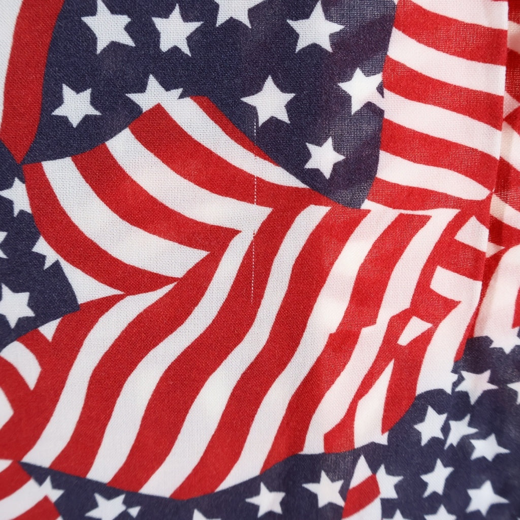 SUPREME(シュプリーム) 20SS Flags Rayon S/S Shirt 星条旗総柄 半袖開襟レーヨンシャツ レッド