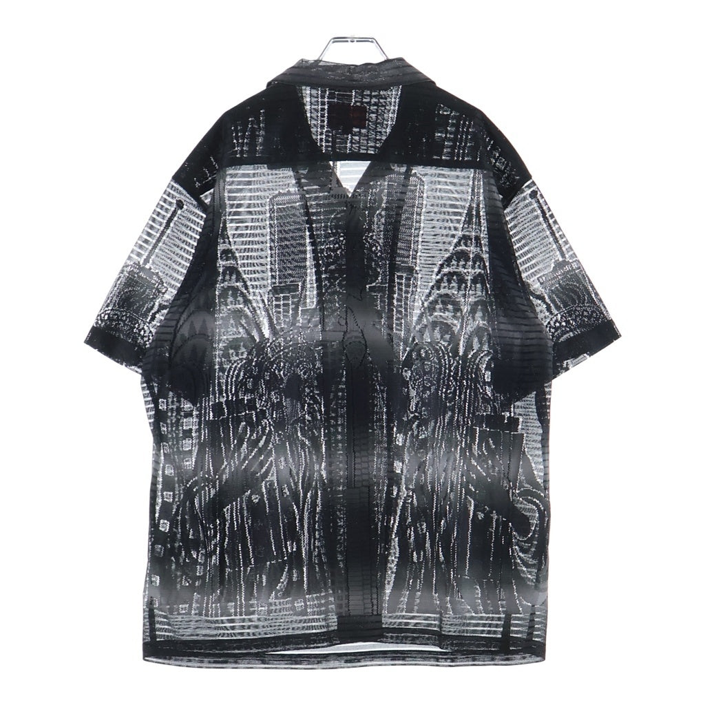 SUPREME(シュプリーム) 21SS Liberty Lace S/S Shirt リバティレース 総レース半袖開襟シャツ ブラック