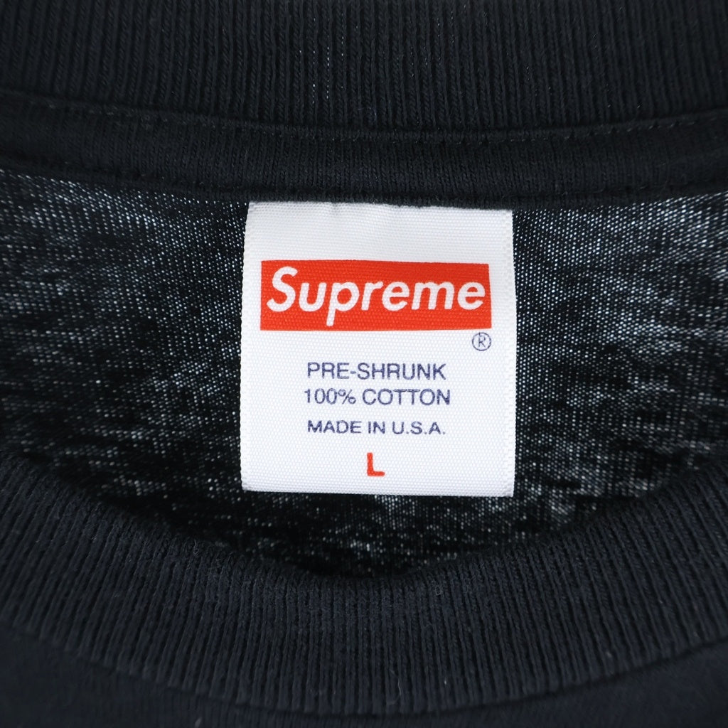 SUPREME(シュプリーム) 21AW ×THRASHER Multi logo L/S Tee ×スラッシャー マルチロゴ クルーネック長袖Tシャツカットソー ブラック