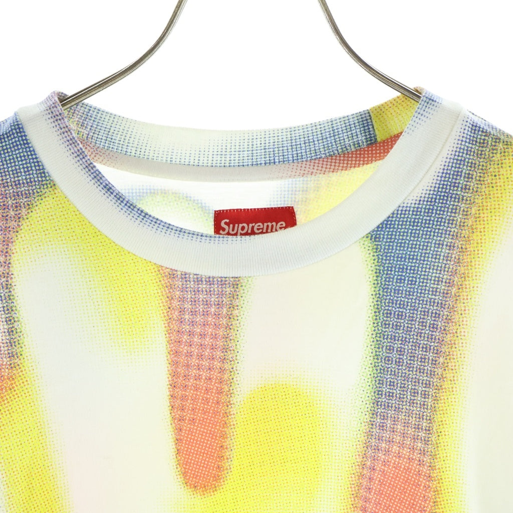 SUPREME(シュプリーム) 21SS Half Tone L/S Tee 総柄プリント クルーネック長袖Tシャツカットソー マルチカラー