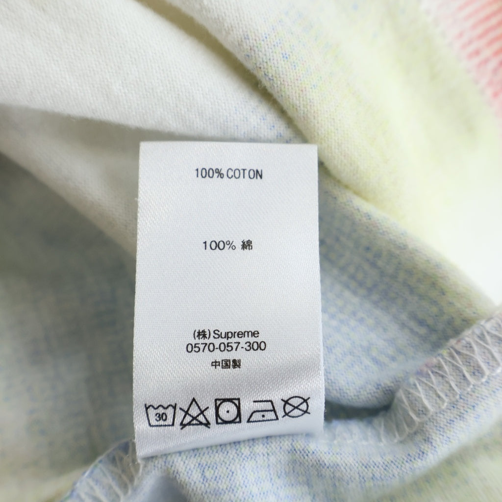 SUPREME(シュプリーム) 21SS Half Tone L/S Tee 総柄プリント クルーネック長袖Tシャツカットソー マルチカラー