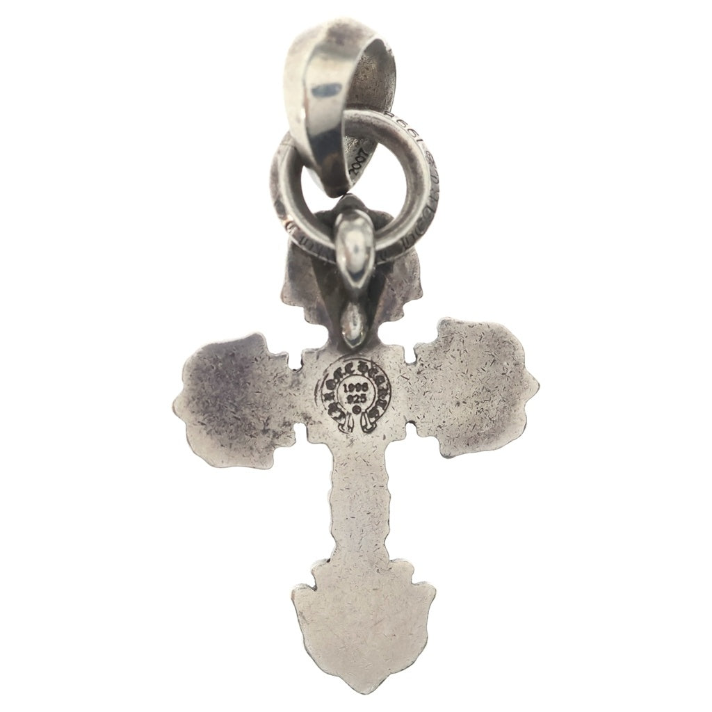 CHROME HEARTS(クロムハーツ) FILIG CROSS-XSM W BALE フィリグリークロスXSベイル wベイル ネックレストップ シルバー BCA262