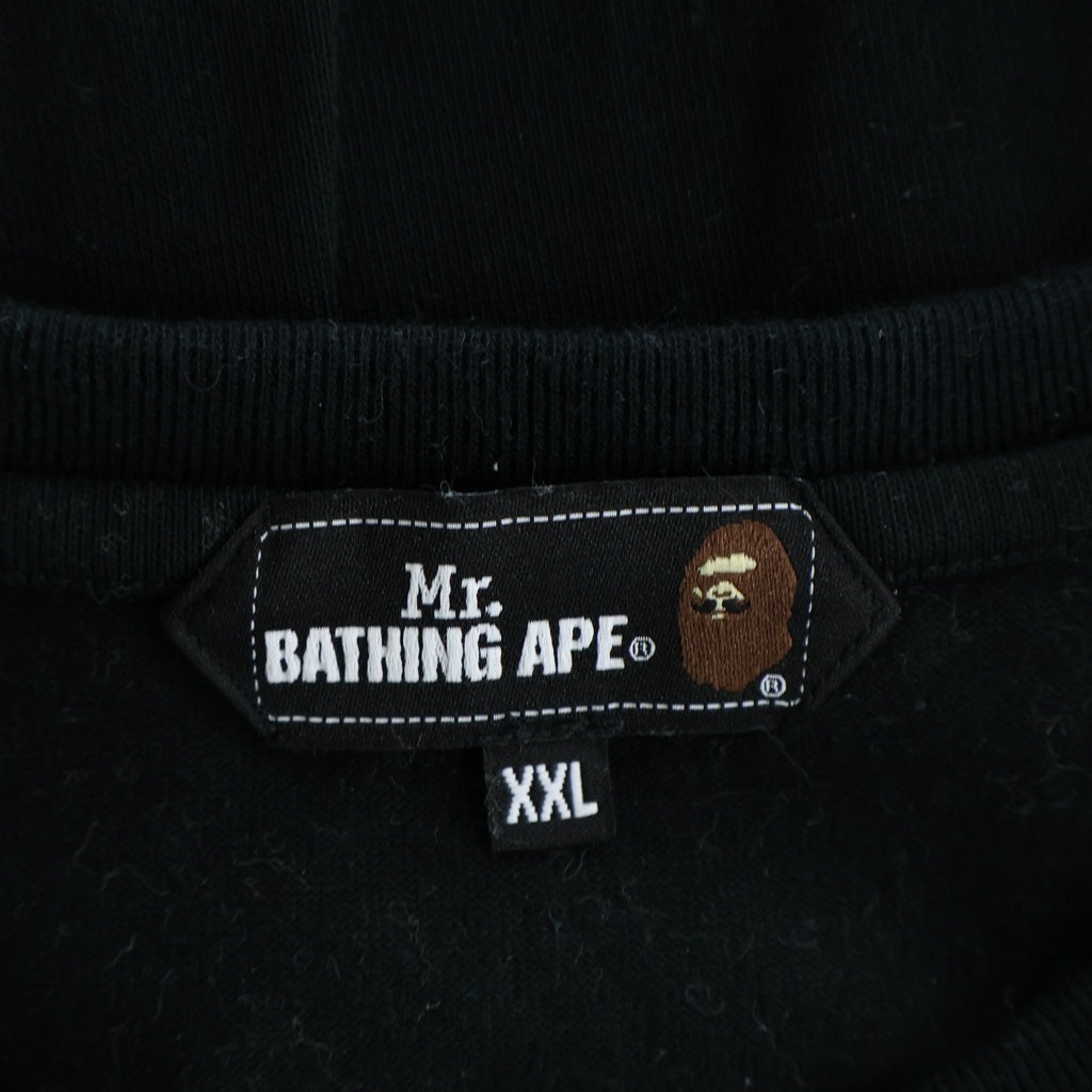 A BATHING APE(アベイシングエイプ) MBA ロゴプリント クルーネック半袖Tシャツカットソー ブラック 7M20-109-317
