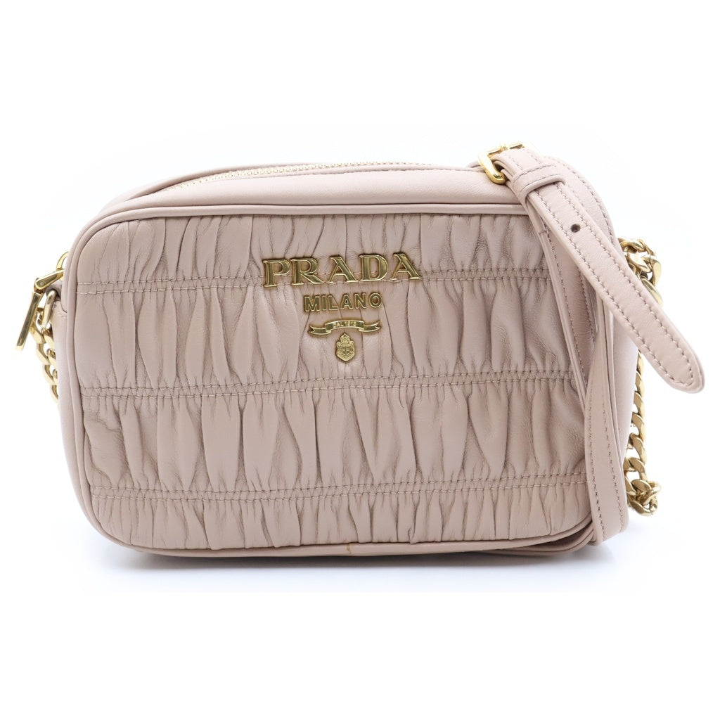 PRADA(プラダ) ナッパ ゴーフル カメラバッグ ショルダーバッグ ピンク 1BH112 レディース