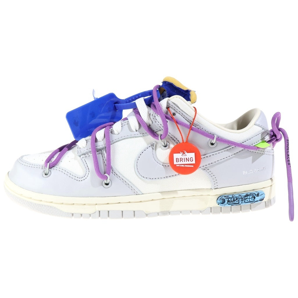 NIKE(ナイキ) ×Off-White Dunk Low1 of 50 Lot.48 オフホワイト ダンク ローカットスニーカー グレー US8/26cm DM1602-107