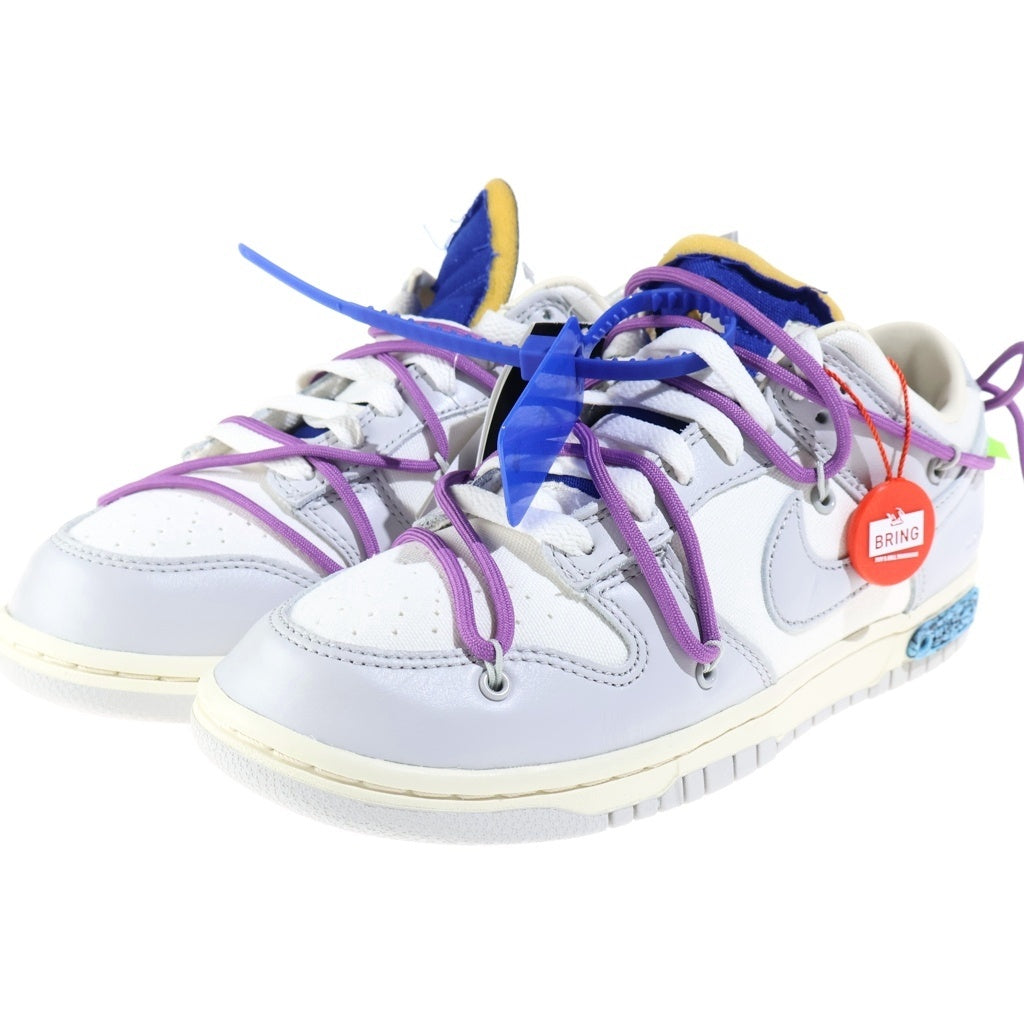 NIKE(ナイキ) ×Off-White Dunk Low1 of 50 Lot.48 オフホワイト ダンク ローカットスニーカー グレー US8/26cm DM1602-107