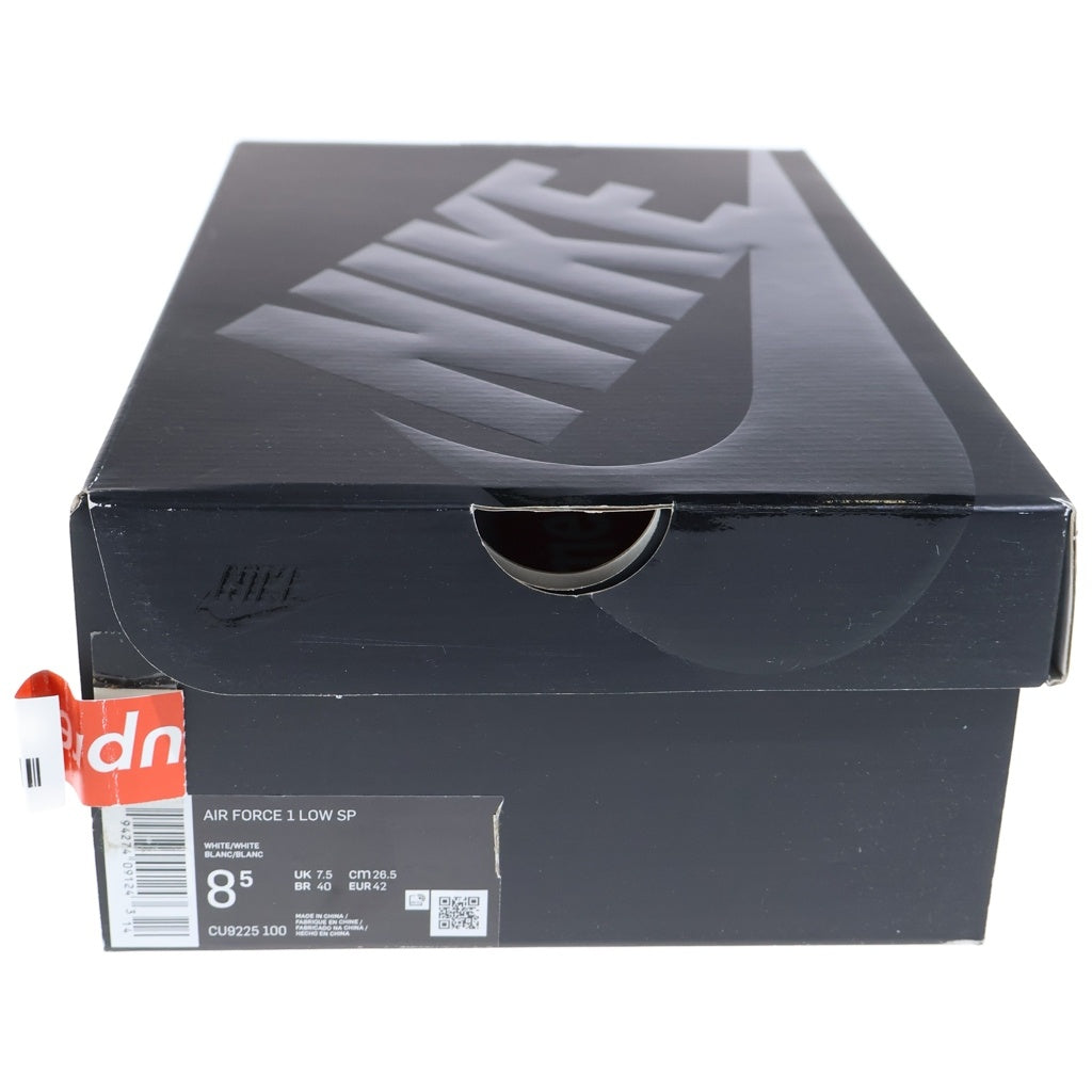 NIKE(ナイキ) ×SUPREME AIR FORCE1 シュプリーム エアフォース1 ローカットスニーカー ホワイト US8.5cm/26.5cm CU9225-100