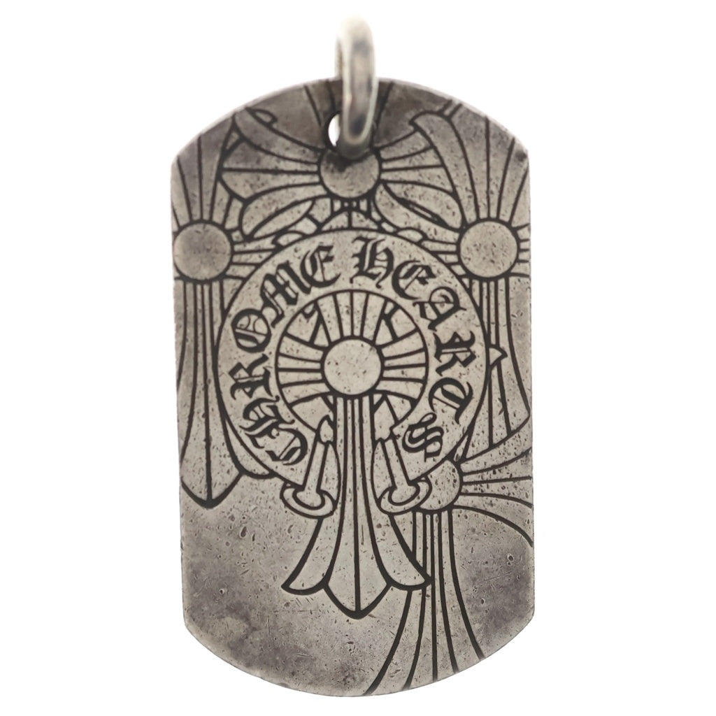 CHROME HEARTS(クロムハーツ) D TAG LRG GOD BLESS ラージ ゴッドブレス ドッグタグ ペンダントトップ シルバー