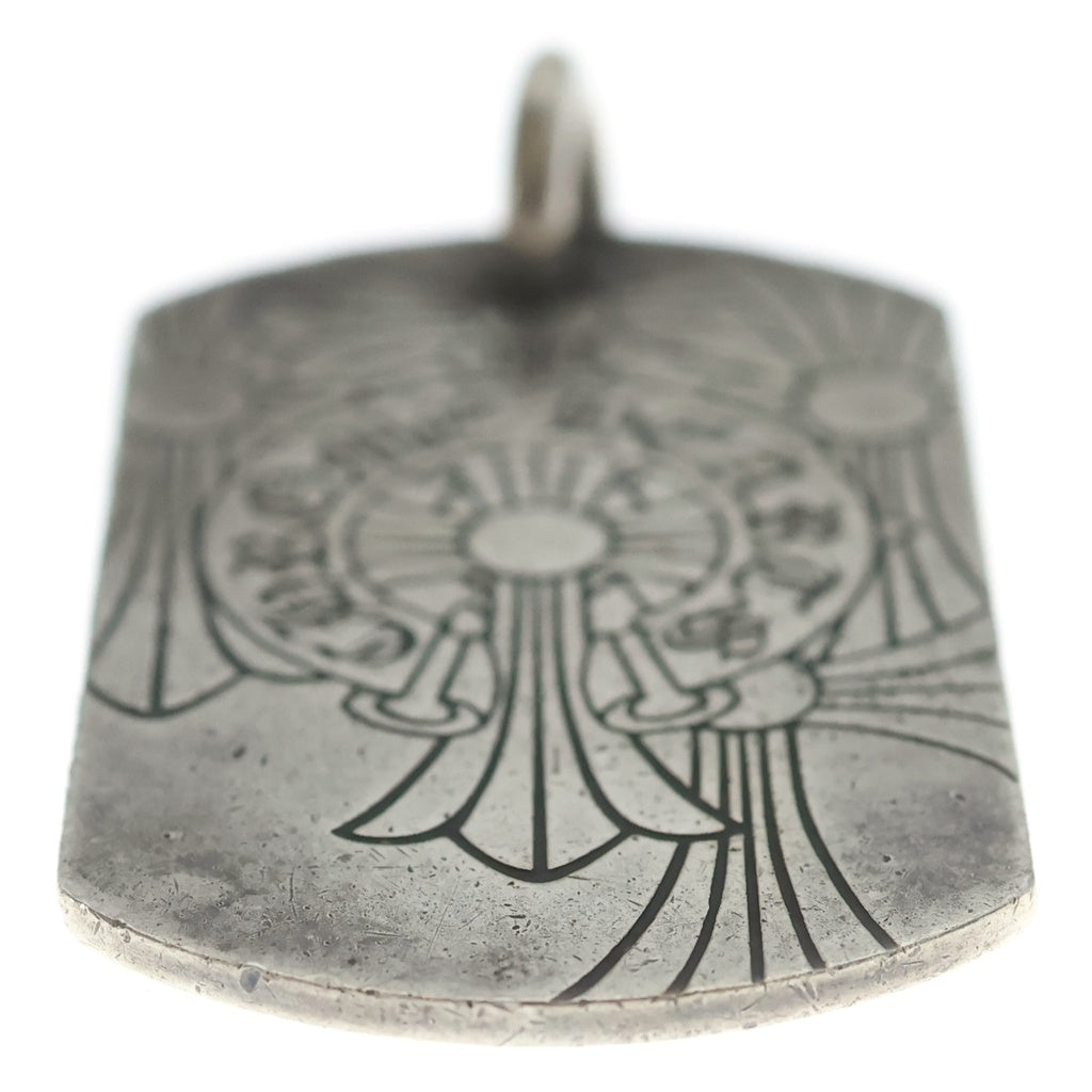 CHROME HEARTS(クロムハーツ) D TAG LRG GOD BLESS ラージ ゴッドブレス ドッグタグ ペンダントトップ シルバー