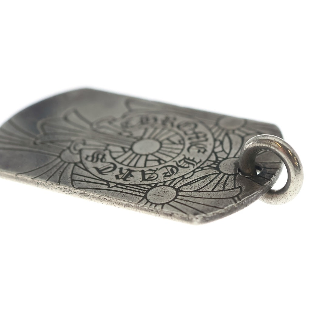 CHROME HEARTS(クロムハーツ) D TAG LRG GOD BLESS ラージ ゴッドブレス ドッグタグ ペンダントトップ シルバー