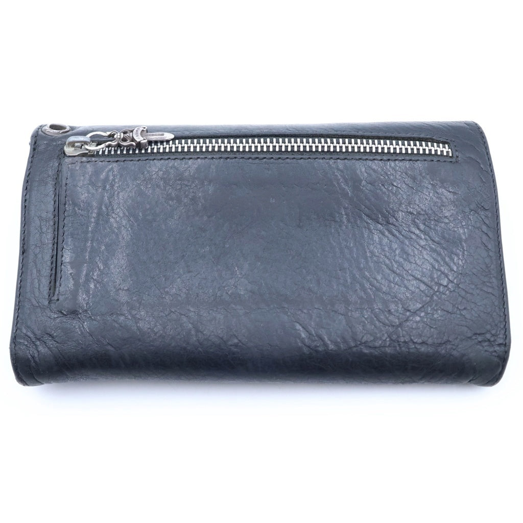 CHROME HEARTS(クロムハーツ) WAVE ウェーブ レザーウォレット 財布 ブラック