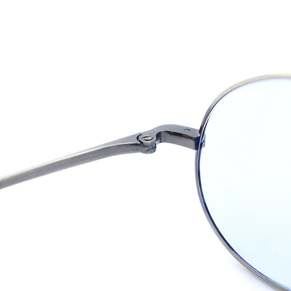 金子眼鏡(カネコガンキョウ) 井戸多美男作 メタルフレームラウンドサングラス 眼鏡 シルバー T416