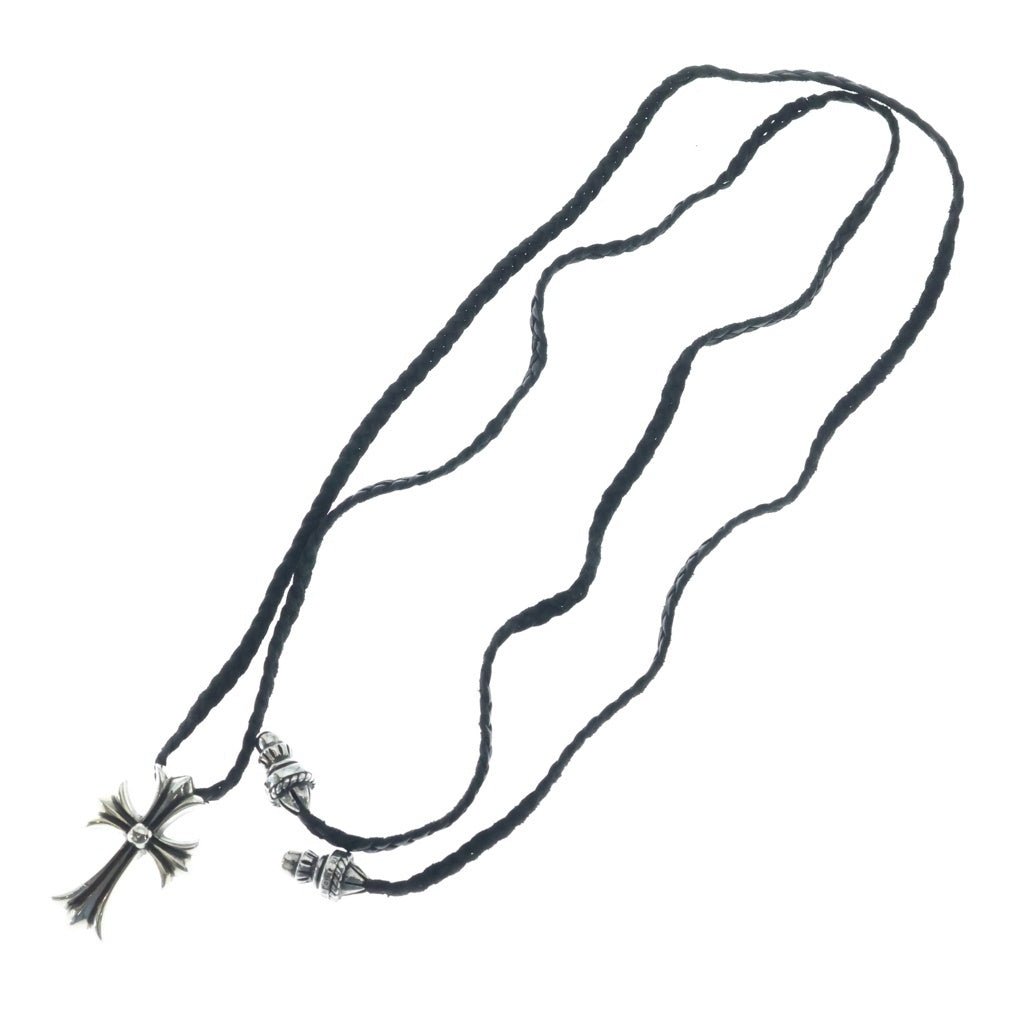 CHROME HEARTS(クロムハーツ) CH CRS SMLスモールCHクロス BC ボロチップブレイド ネックレス シルバー BCA220
