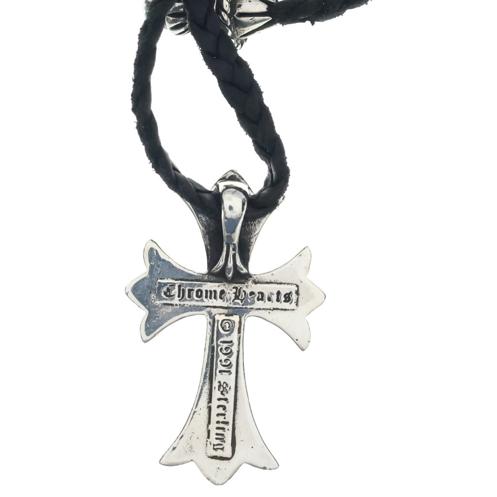 CHROME HEARTS(クロムハーツ) CH CRS SMLスモールCHクロス BC ボロチップブレイド ネックレス シルバー BCA220