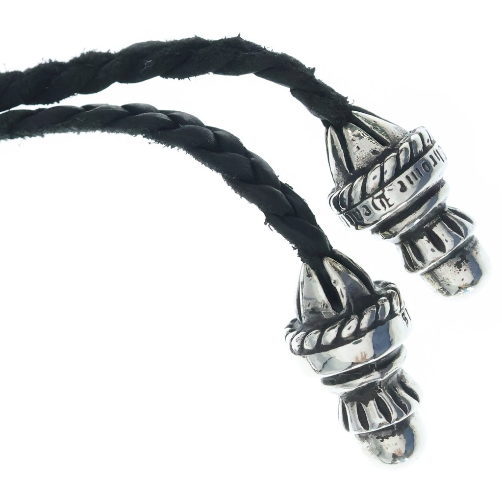 CHROME HEARTS(クロムハーツ) CH CRS SMLスモールCHクロス BC ボロチップブレイド ネックレス シルバー BCA220