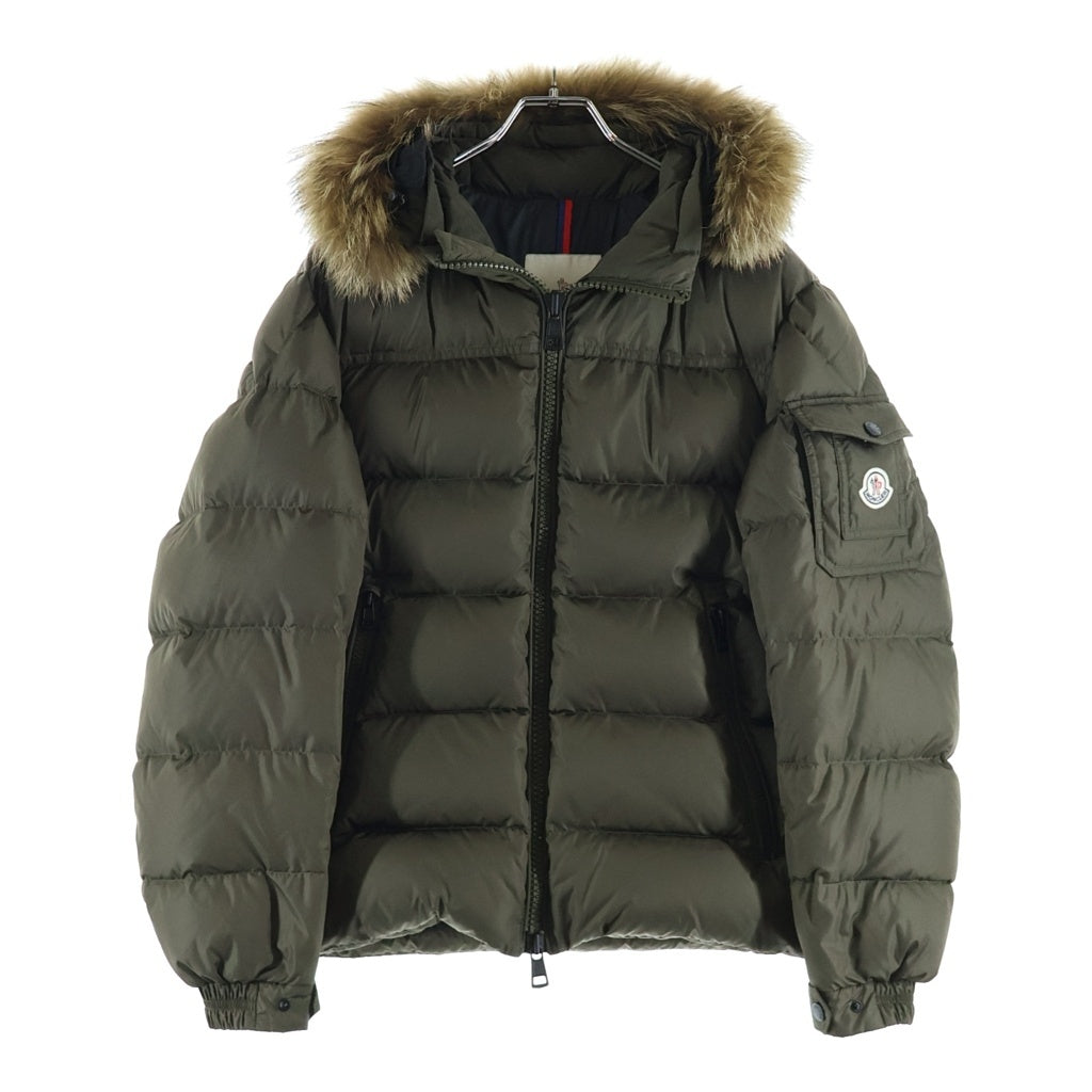 MONCLER(モンクレール) MARQUE フードファー ダウンジャケット カーキ E20914137825
