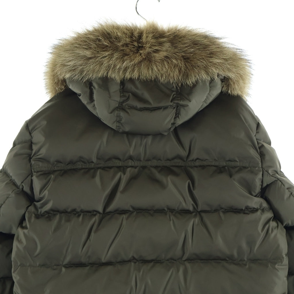 MONCLER(モンクレール) MARQUE フードファー ダウンジャケット カーキ E20914137825