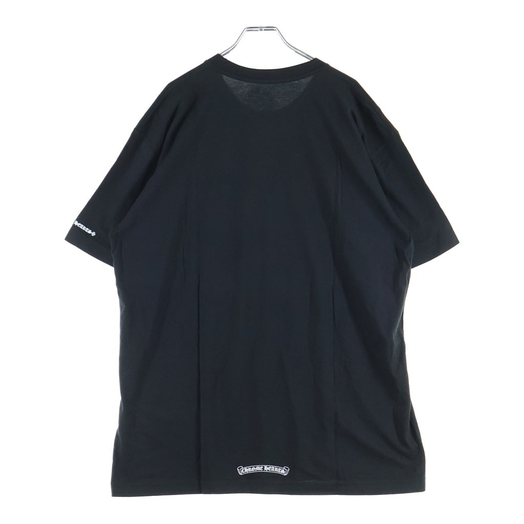 CHROME HEARTS(クロムハーツ) Neck Logo S/S Tee ネックロゴ クルーネック半袖Tシャツカットソー ブラック