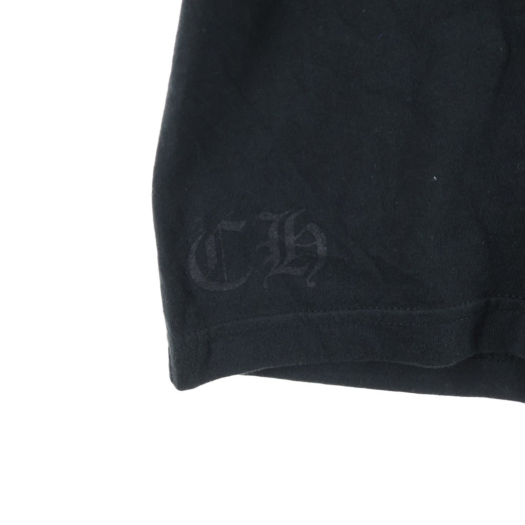 CHROME HEARTS(クロムハーツ) Neck Logo S/S Tee ネックロゴ クルーネック半袖Tシャツカットソー ブラック